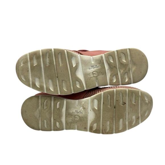 Rare Unique UGG Women Pink Knit Willow Sneakers Size 8.5 Comfy Shoes Vacation - Picture 6 of 9